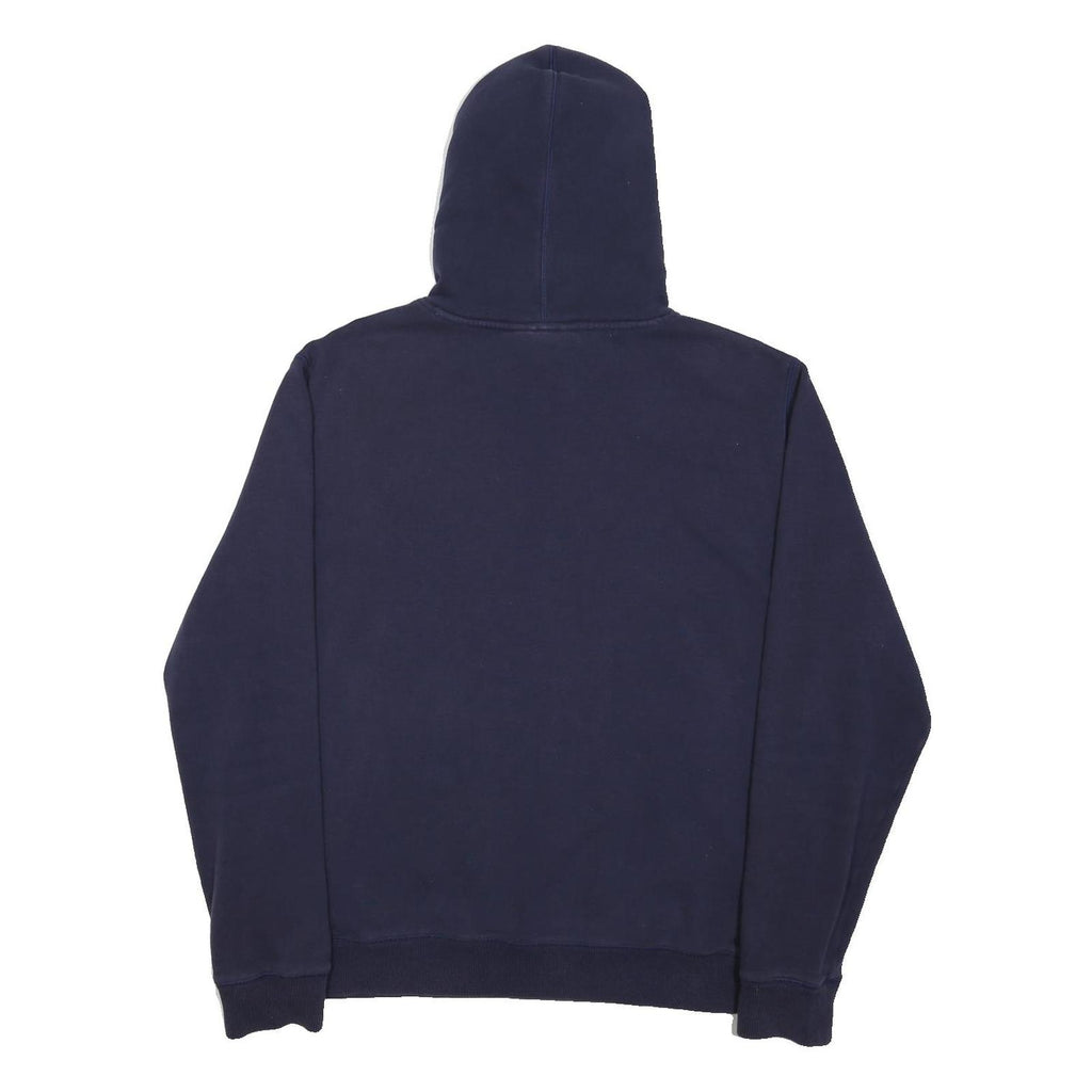 UNDER ARMOUR Mens Navy Blue Hoodie L Cotton Blend Pullover Casual Sportswear