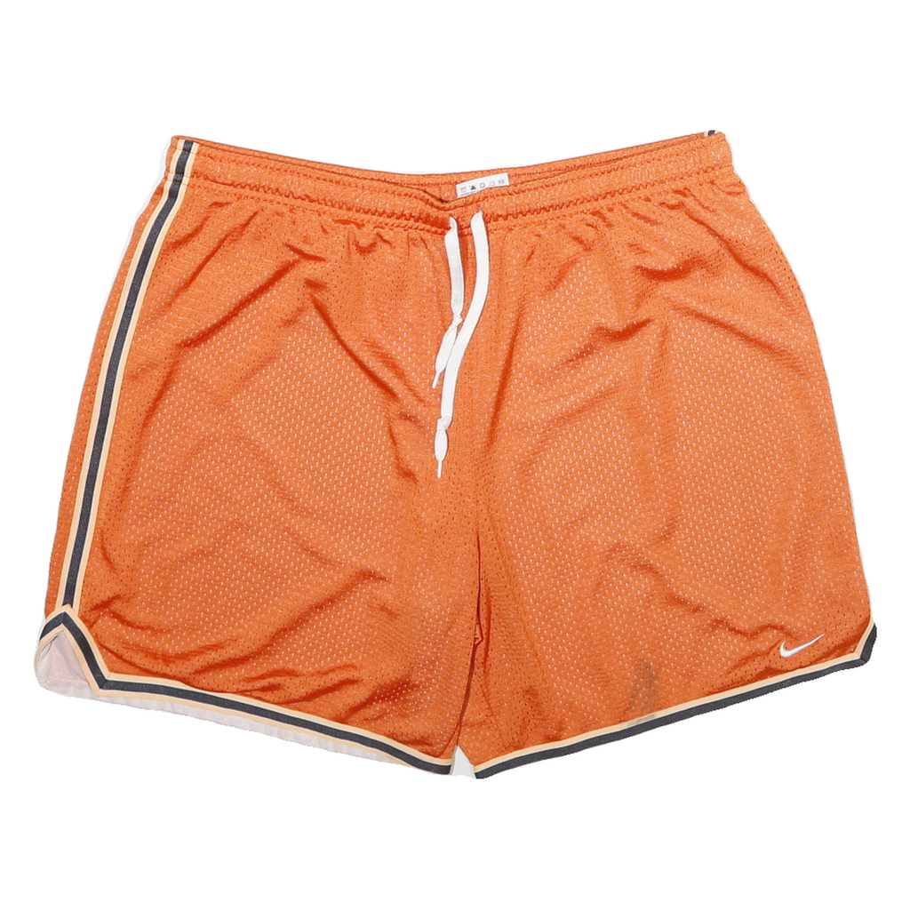 NIKE Mens Orange Sports Casual Shorts L W32 Mesh Lightweight
