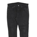 LEVI'S 512 Tapered Mens Jeans Black Slim Tapered Denim W36 L27 Zip Cotton Blend