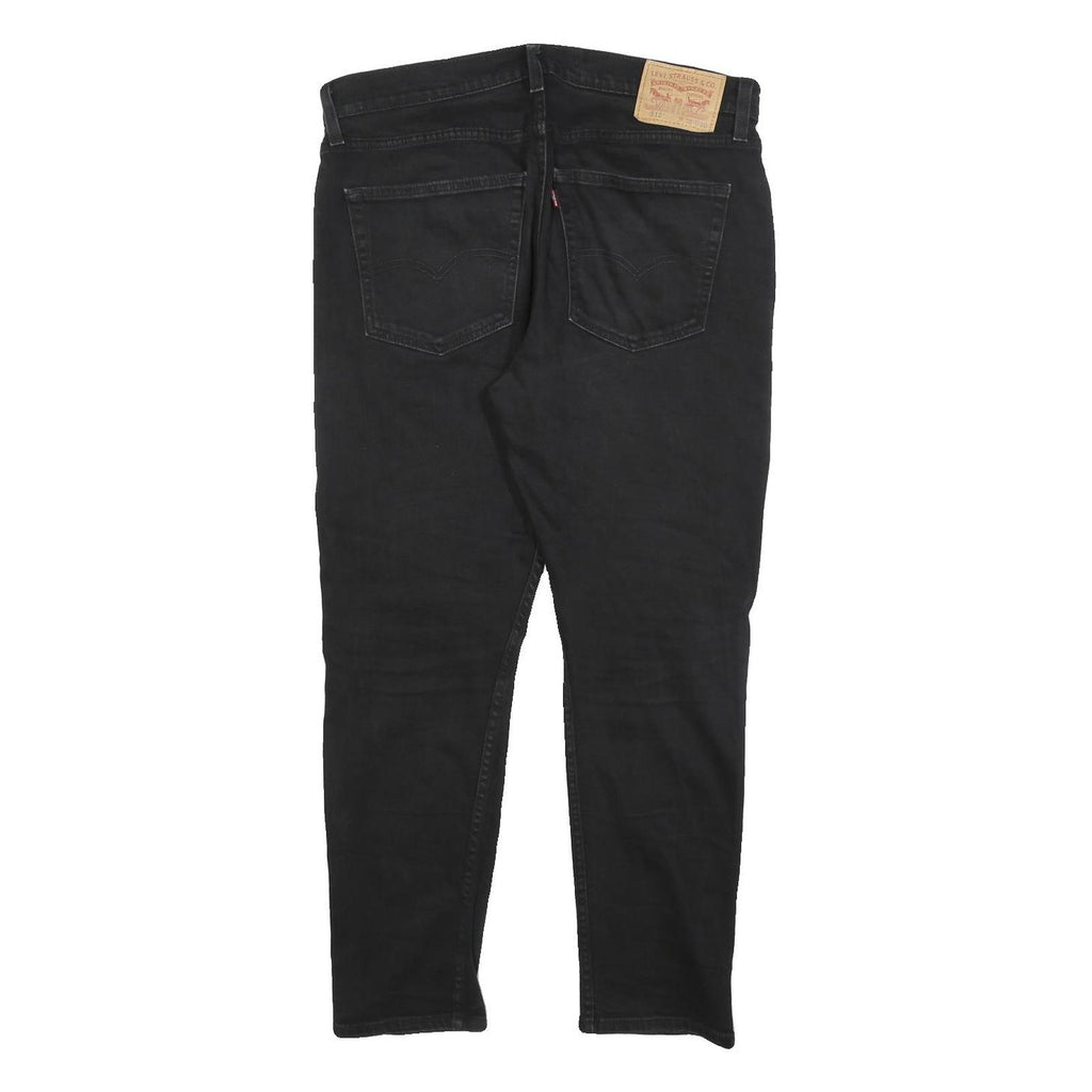 LEVI'S 512 Tapered Mens Jeans Black Slim Tapered Denim W36 L27 Zip Cotton Blend