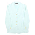 NAF NAF Womens Light Blue Button Jacket S Polyester Blend Classic Smart