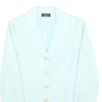 NAF NAF Womens Light Blue Button Jacket S Polyester Blend Classic Smart