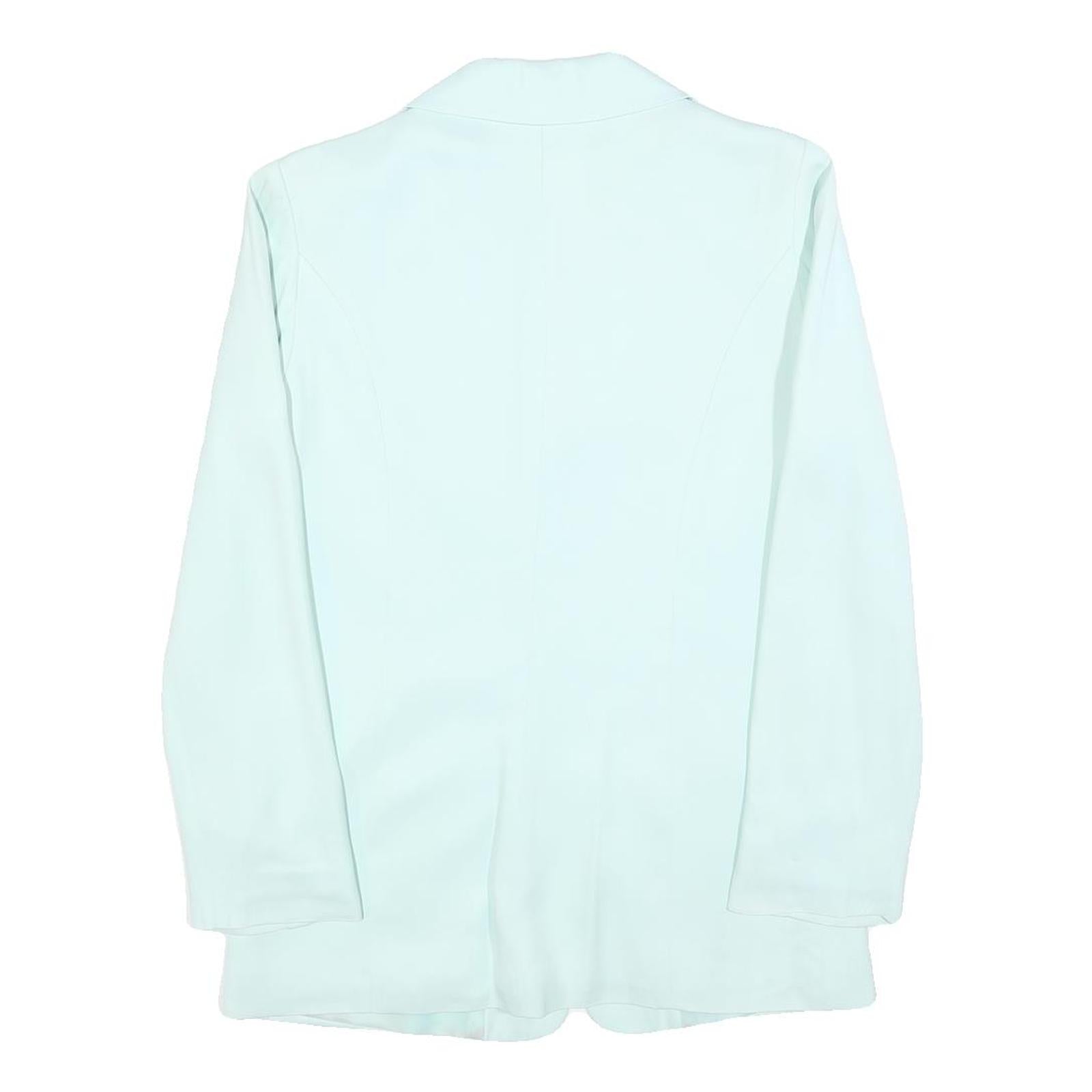NAF NAF Womens Light Blue Button Jacket S Polyester Blend Classic Smart