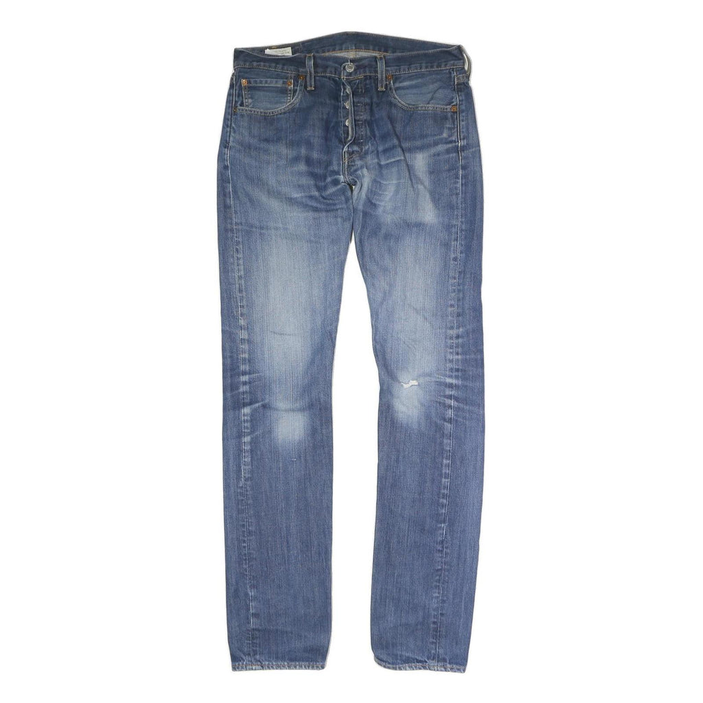LEVI'S 501 BIG E Mens Jeans Blue Regular Straight Denim Medium W32 L33 Classic