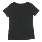NIKE Womens Black Graphic T-Shirt S Short Sleeve Crew Neck Cotton Casual