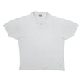 CHAMPION Mens Grey Polo Shirt Short Sleeve Embroidered Logo L Cotton Blend