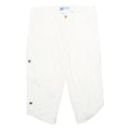 COTTONWOOD CANYON Womens Shorts White Casual UK 12 W32 Cotton Blend Cargo Style