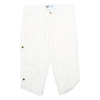 COTTONWOOD CANYON Womens Shorts White Casual UK 12 W32 Cotton Blend Cargo Style