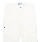 COTTONWOOD CANYON Womens Shorts White Casual UK 12 W32 Cotton Blend Cargo Style