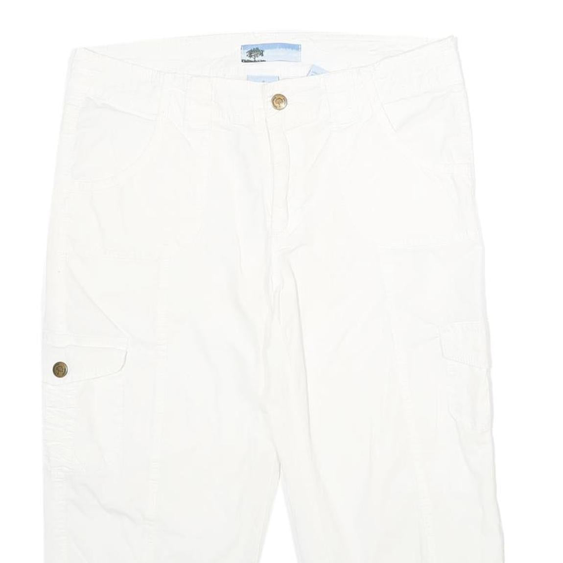 COTTONWOOD CANYON Womens Shorts White Casual UK 12 W32 Cotton Blend Cargo Style