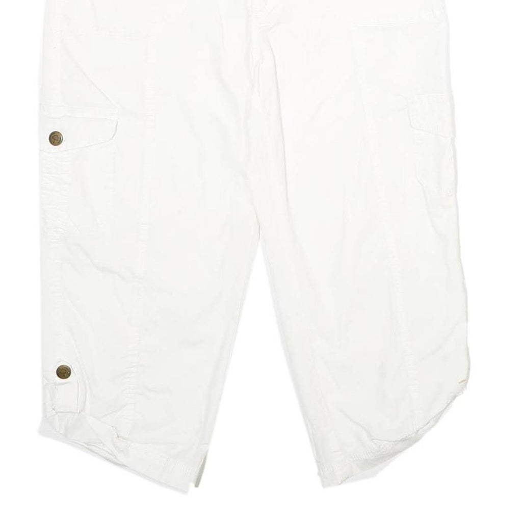 COTTONWOOD CANYON Womens Shorts White Casual UK 12 W32 Cotton Blend Cargo Style