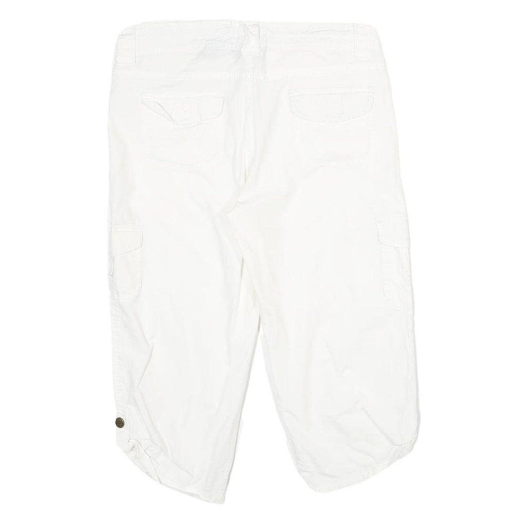 COTTONWOOD CANYON Womens Shorts White Casual UK 12 W32 Cotton Blend Cargo Style