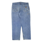 CARHARTT Mens Jeans Blue Regular Classic Denim Medium W38 L31 Workwear Zip
