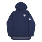 ADIDAS Mens Navy Blue Nevada Hoodie Jacket L Polyamide Plain Zip Hooded