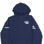 ADIDAS Mens Navy Blue Nevada Hoodie Jacket L Polyamide Plain Zip Hooded