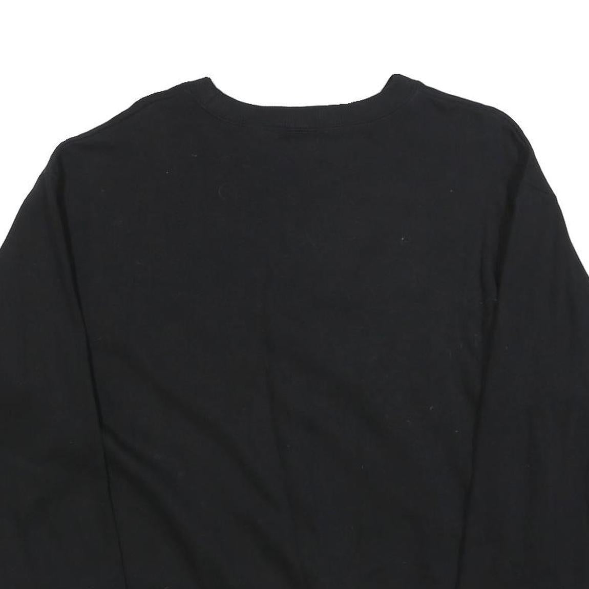 DISNEY Womens Black Mickey Mouse Crew Neck S Cotton Blend Sweatshirt