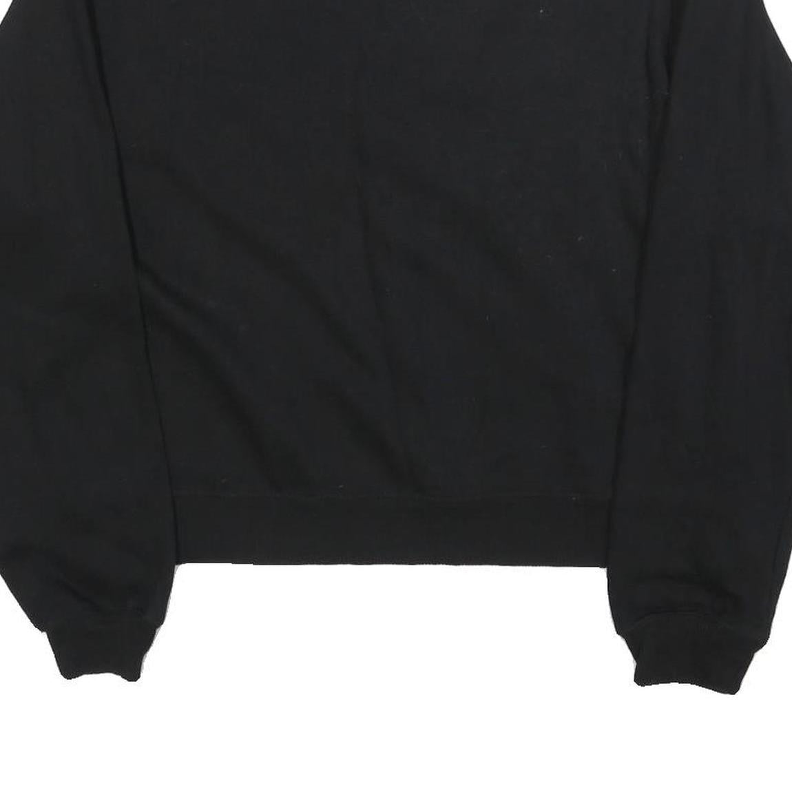 DISNEY Womens Black Mickey Mouse Crew Neck S Cotton Blend Sweatshirt