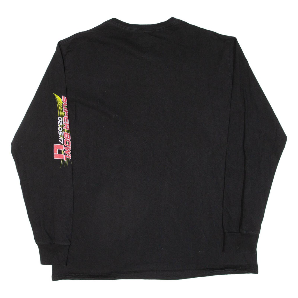 NFL Super Bowl Houston Texas Mens T-Shirt Black Long Sleeve USA XL