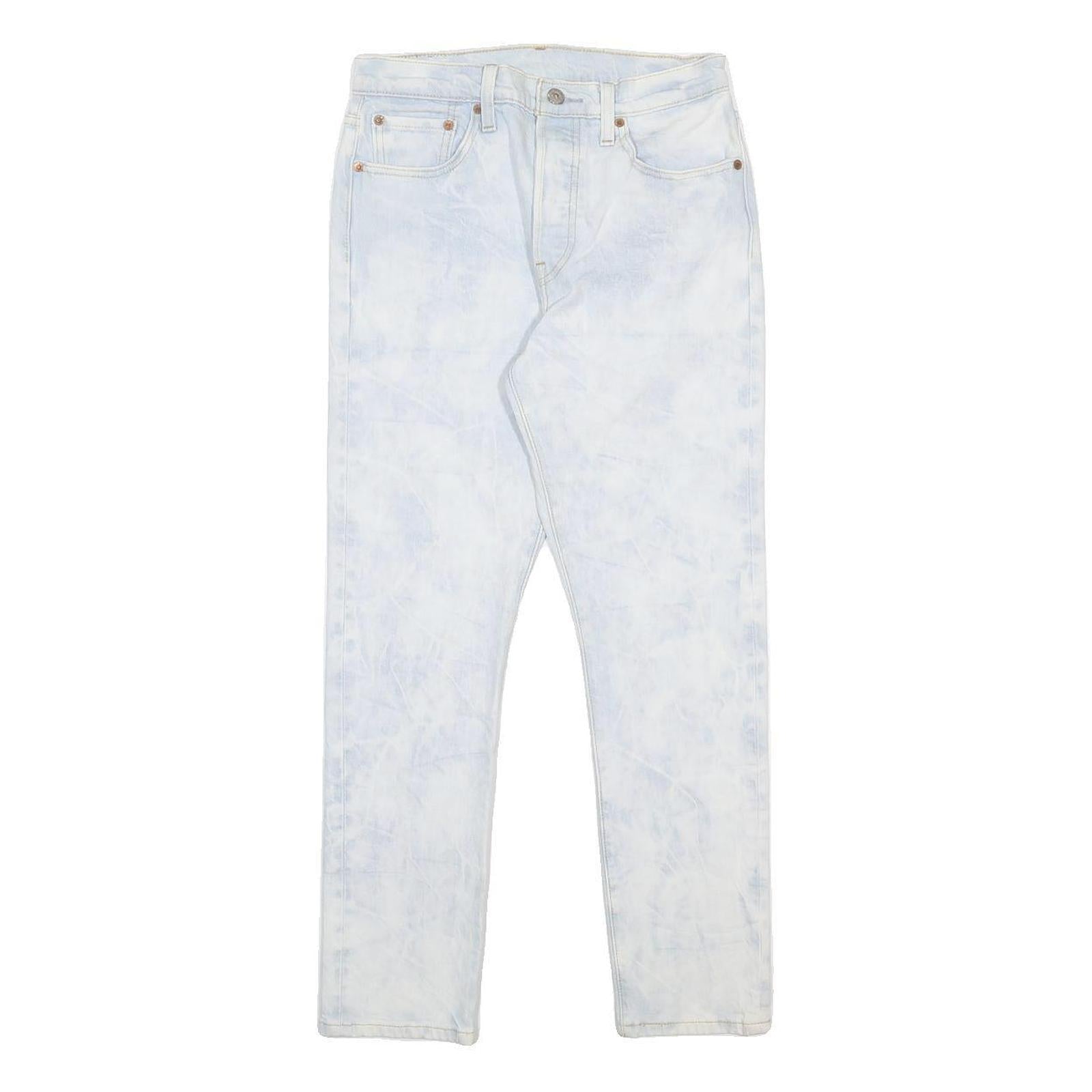 LEVI'S 501S BIG E Womens Jeans Blue Slim Straight Denim Medium W28 L28 Classic