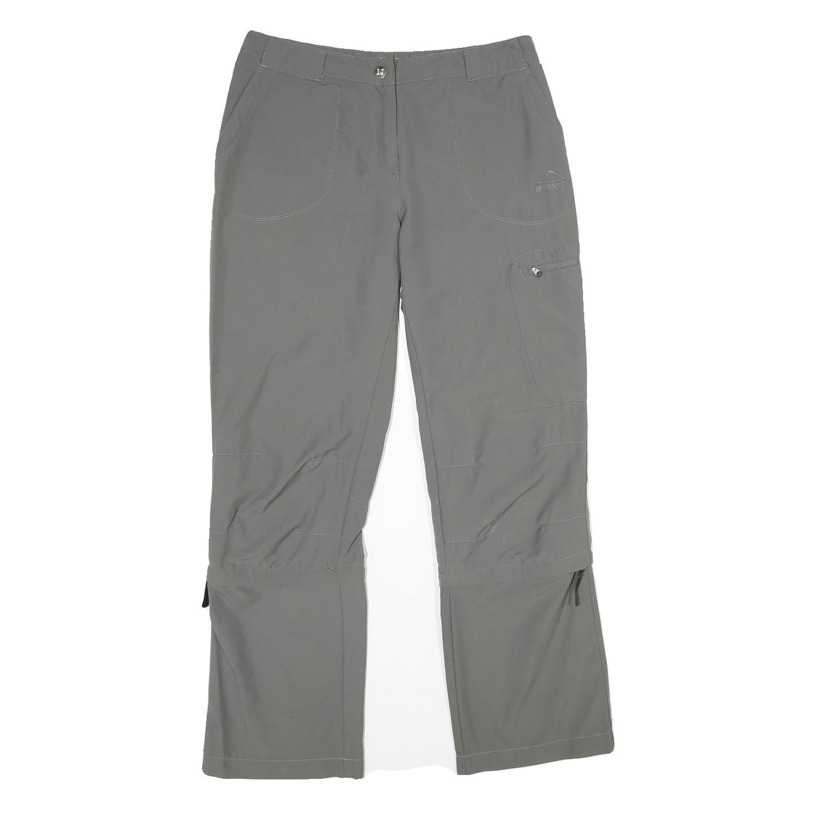 MCKINLEY Womens Polyamide Blend Grey Regular Tapered Trousers W30 L30 Outdoor
