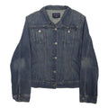 NAUTICA Womens Blue Denim Jacket XL Cotton Blend Button Plain Casual Wear