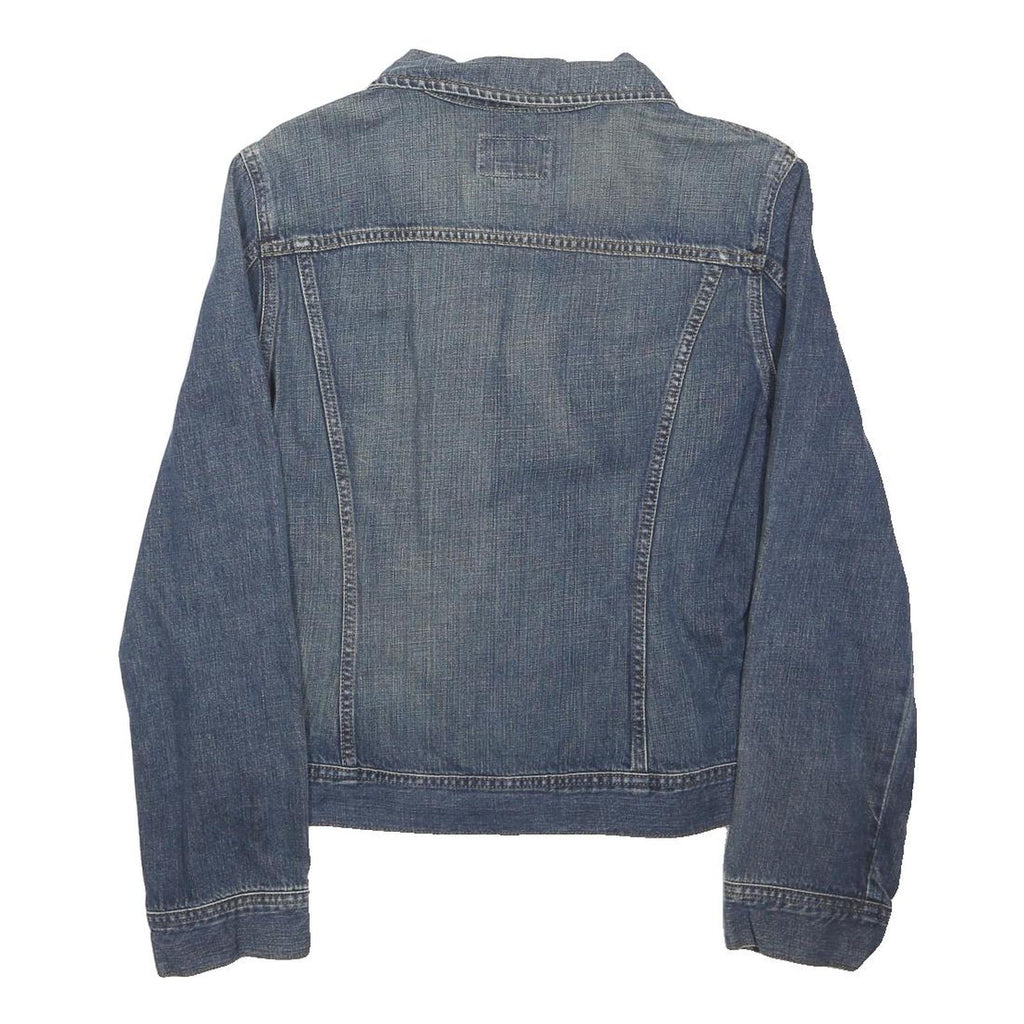 NAUTICA Womens Blue Denim Jacket XL Cotton Blend Button Plain Casual Wear