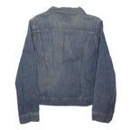 NAUTICA Womens Blue Denim Jacket XL Cotton Blend Button Plain Casual Wear