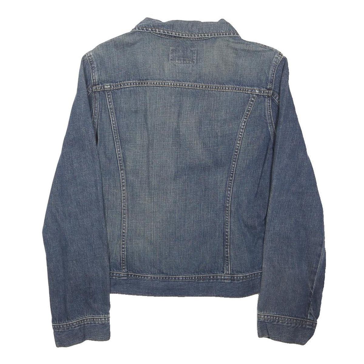 NAUTICA Womens Blue Denim Jacket XL Cotton Blend Button Plain Casual Wear