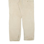 CARHARTT Mens Cotton Blend Beige Regular Fit Straight Leg Trousers W34 L32