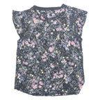 LAUNDRY Womens Printed Top Black Sleeveless Floral S