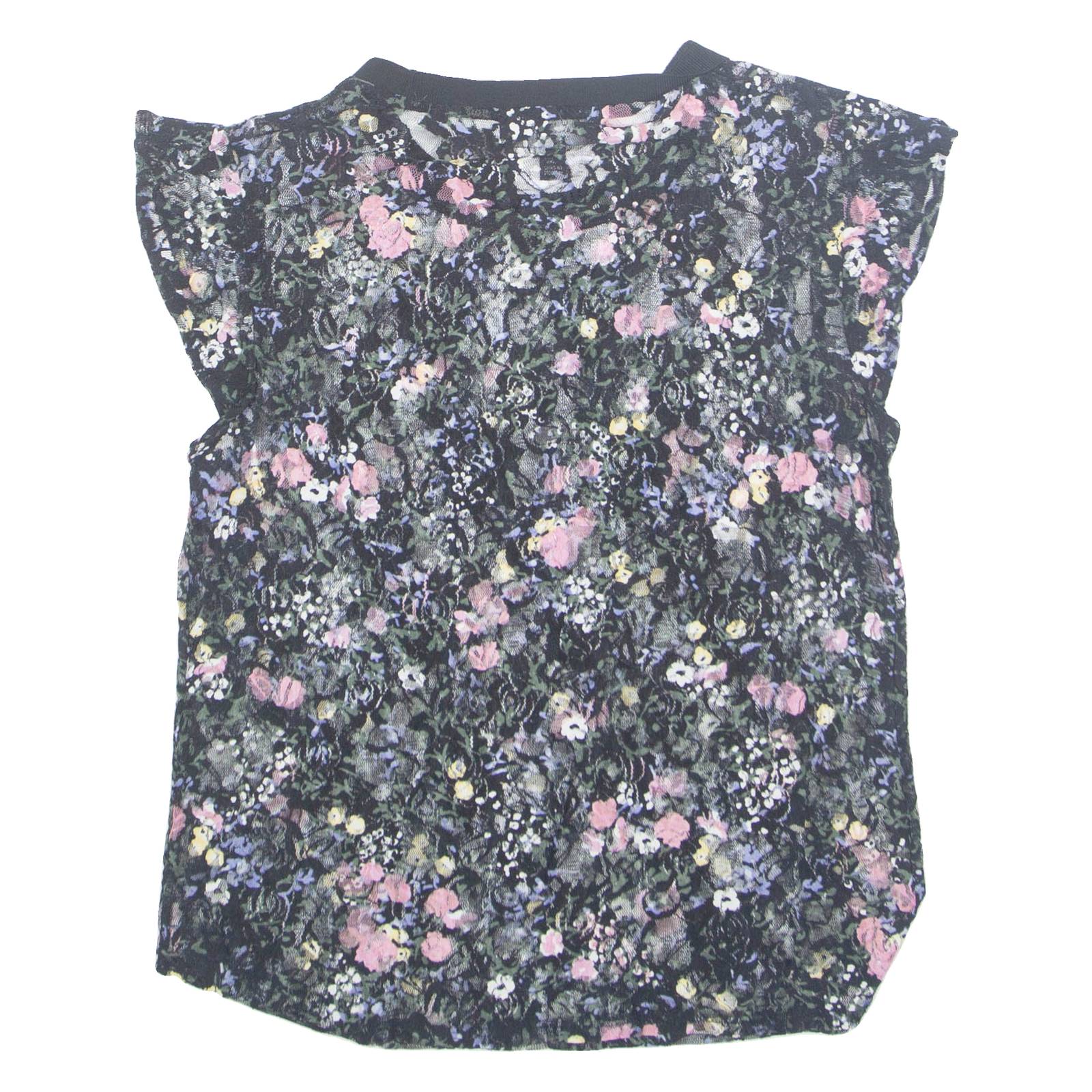 LAUNDRY Womens Printed Top Black Sleeveless Floral S