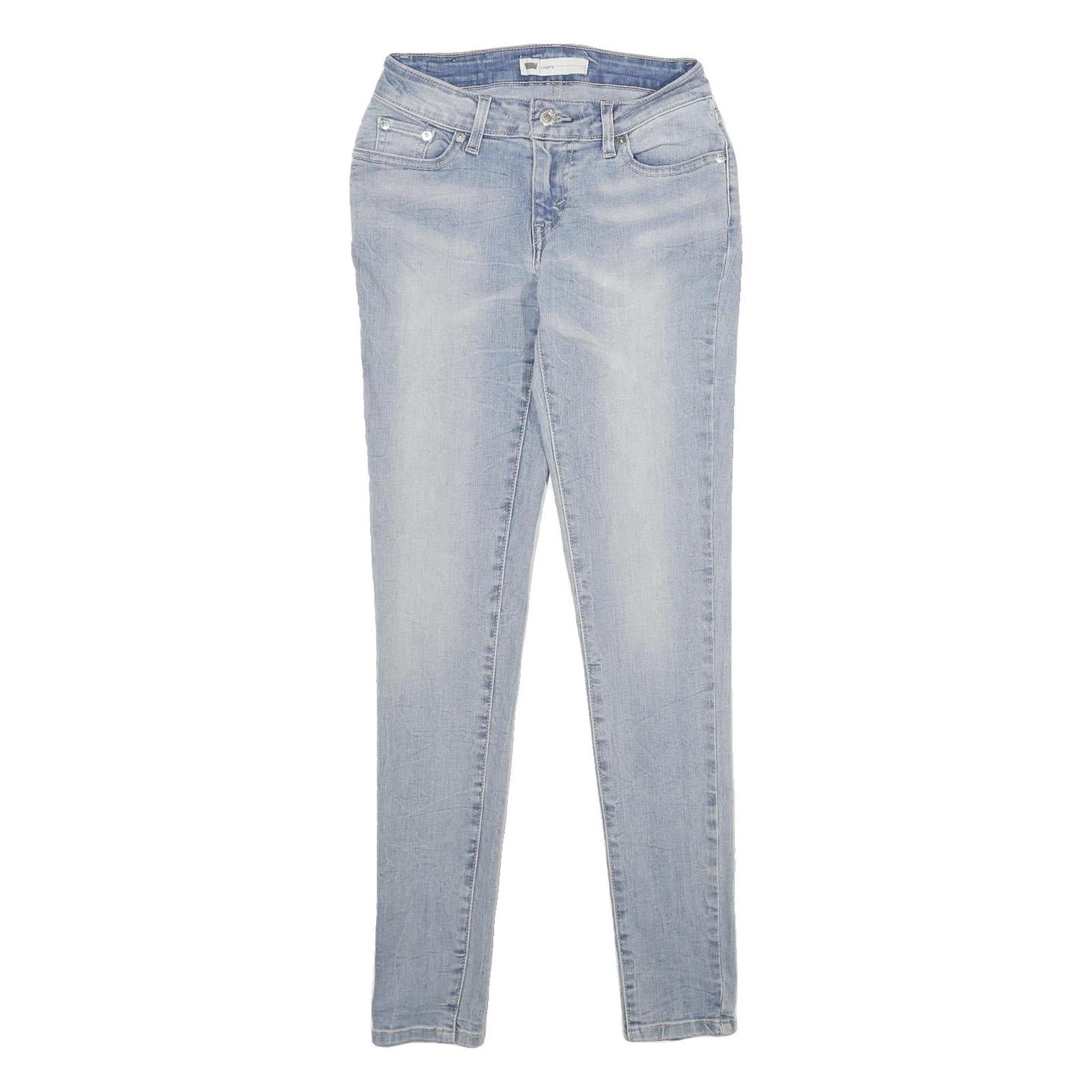 LEVI'S Legging Womens Jeans Blue Slim Skinny Denim Light W26 L30 Stylish Soft