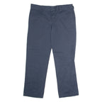 DICKIES Workwear Mens Twill Trousers Blue Slim Straight W34 L30