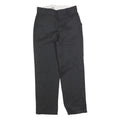 DICKIES Womens Cotton Blend Black Regular Fit Straight Trousers W28 L28 Workwear