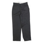 DICKIES Womens Cotton Blend Black Regular Fit Straight Trousers W28 L28 Workwear