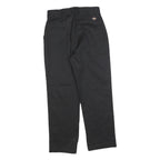 DICKIES Womens Cotton Blend Black Regular Fit Straight Trousers W28 L28 Workwear