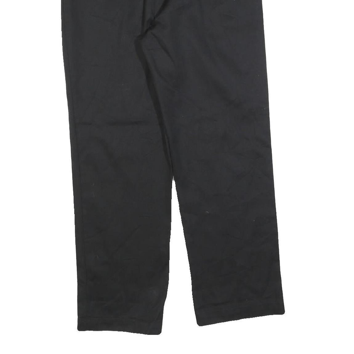 DICKIES Womens Cotton Blend Black Regular Fit Straight Trousers W28 L28 Workwear