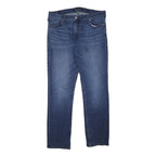 CALVIN KLEIN JEANS Mens Regular Fit Blue Denim Jeans W34 L31 Button Closure