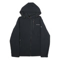 COLUMBIA Mens Black Jacket M Polyester Zip Hooded Softshell Outdoor