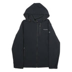 COLUMBIA Mens Black Jacket M Polyester Zip Hooded Softshell Outdoor