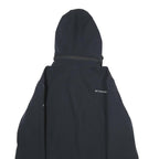 COLUMBIA Mens Black Jacket M Polyester Zip Hooded Softshell Outdoor