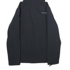 COLUMBIA Mens Black Jacket M Polyester Zip Hooded Softshell Outdoor