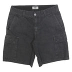 DICKIES Mens Shorts Black Cargo Cotton M W32 Workwear Casual Pockets