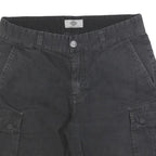 DICKIES Mens Shorts Black Cargo Cotton M W32 Workwear Casual Pockets