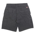 DICKIES Mens Shorts Black Cargo Cotton M W32 Workwear Casual Pockets
