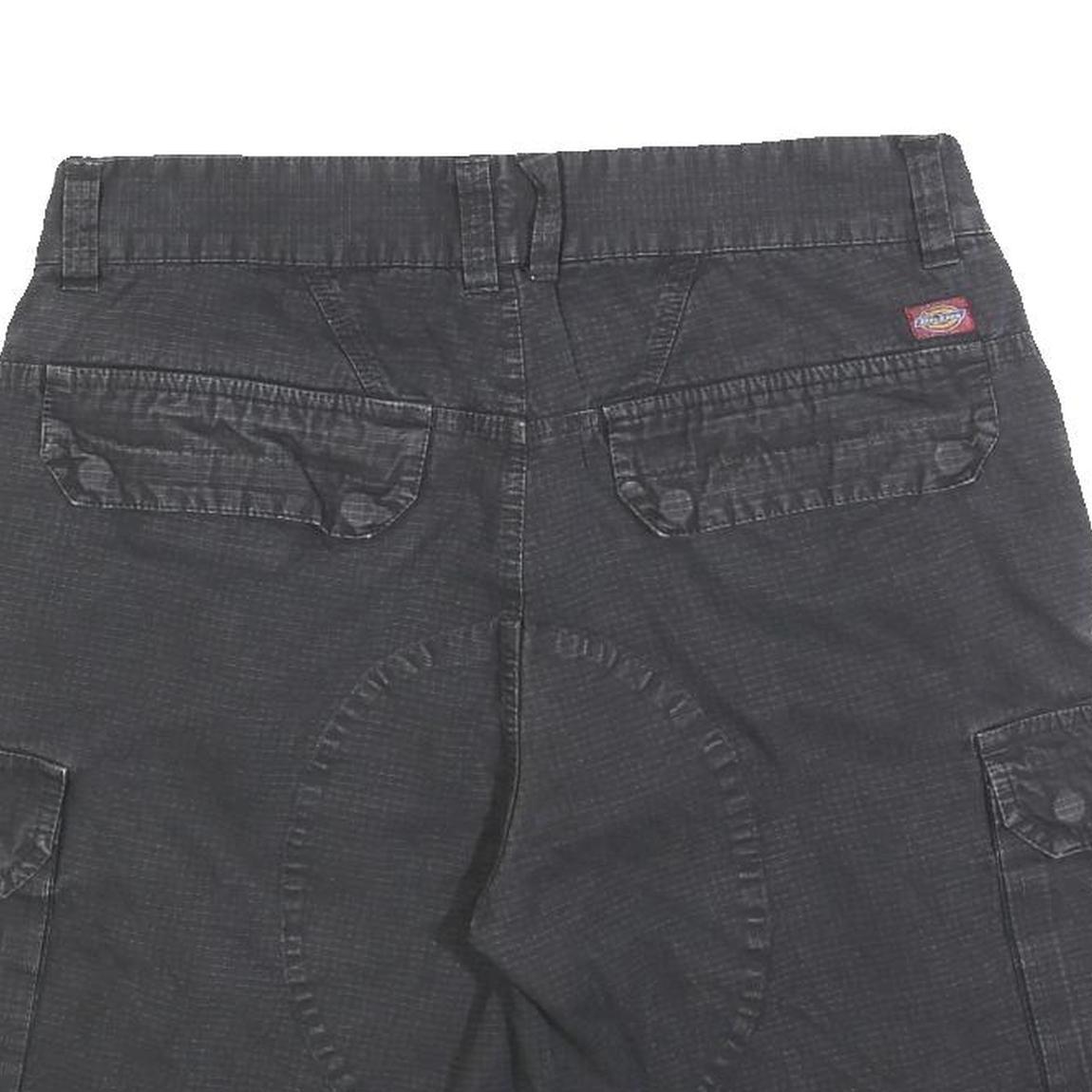 DICKIES Mens Shorts Black Cargo Cotton M W32 Workwear Casual Pockets