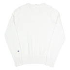 CHAMPION REVERSE WEAVE Womens White Crew Neck M Cotton Blend Sweatshirt