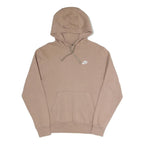 NIKE Mens Beige Pullover Hoodie XS Cotton Blend Casual Sportswear