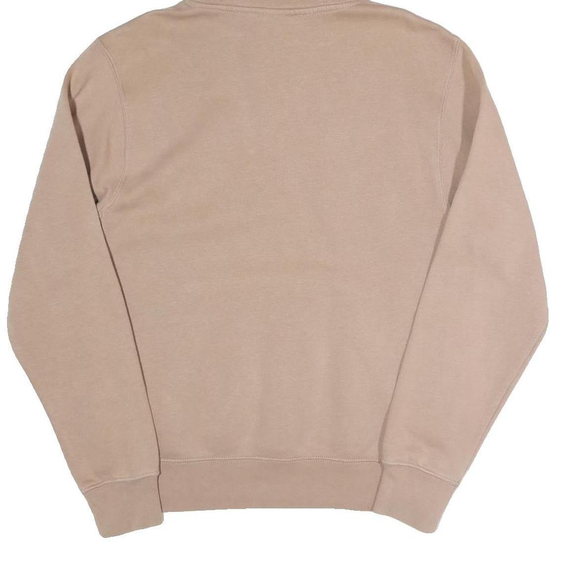 NIKE Mens Beige Pullover Hoodie XS Cotton Blend Casual Sportswear