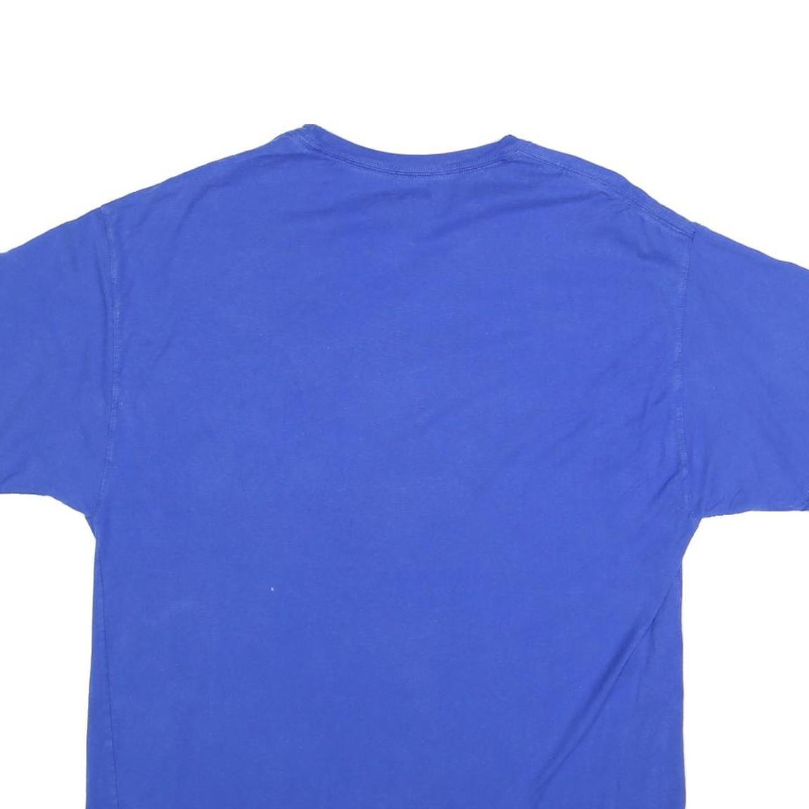 CHAMPION Mens Blue California Graphic T-Shirt L Short Sleeve Crew Neck Cotton